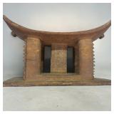Antique Asante Carved Wooden Stool/Dwa