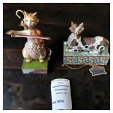 Jim Shore Cat Figurines Calliope & Fiddler