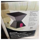 High Gloss Black Rocco Hourglass Accent/End Table