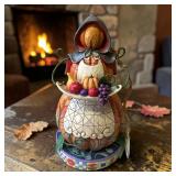 Jim Shore Lady Pumpkin Pilgrim Thanksgiving Figure