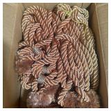 Newell Rust Twisted Rope Curtain Tie Backs (NOS)