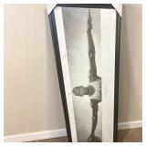 Vertical Framed B&W Michael Jordan Poster 'Wings'