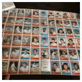 1987 Nestle Golden Era Uncut Basbeball Card Sheet