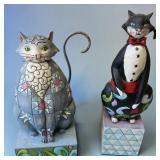 Jim Shore Cat Figurines Alfred & Knightly