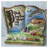 Jim Shore Noah's Ark Bible Story Book Figurine