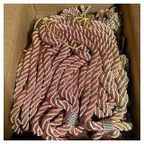 Newell Rust Twisted Rope Curtain Tie Backs (NOS)