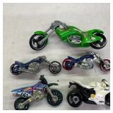 Toy Motorcycle Lot of 5