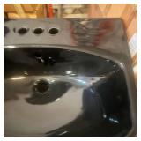 Kohler Cimarron Black Pedestal Sink Basin