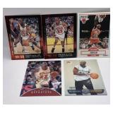 LOT OF 5 VINTAGE MICHAEL JORDAN CARDS. VERY CLEAN