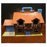 FISHER PRICE HOUSE AND ACCESSORIES.