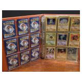 BINDER OF POKEMON CARDS. ABOUT 20 PAGES WORTH