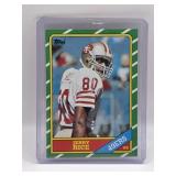 1986 TOPPS JERRY RICE ROOKIE CARD. VERY CLEAN!