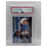 MICHAEL JORDAN & HARRY CAREY UPPER DECK CARD. PSA