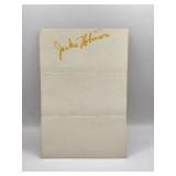 JACKIE ROBINSON SIGNED INDEX CARD