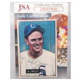 1951 BOWMAN AL ZARILLA SIGNED CARD!