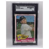 1965 TOPPS MICKEY MANTLE #350. SGC AUTHENTIC