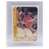 1986 FLEER MICHAEL JORDAN ROOKIE CARD . STICKER