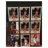 WHOLE SHEET OF MICHAEL JORDAN CARDS