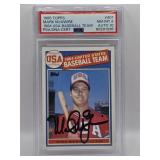 1985 TOPPS MARK McGWIRE ROOKIE AUTO! PSA 8 CARD