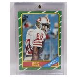 1986 TOPPS JERRY RICE ROOKIE CARD. VERY CLEAN!