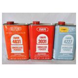 Three Dupont IMR Smokeless Powders