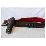 Leather Gun Belt with Holster