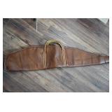 Brown Leather Gun Case with Soft Lining