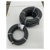Lot of (3) HD Rubber Water Hoses-50', 25', & 15'