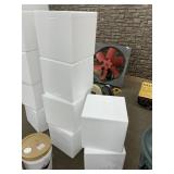 Lot of (6) Insulated Styrofoam Coolers