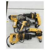 Lot of (5) DEWALT Tools--used, working