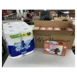 Sparkle Paper Towel + Case of Fruit Snacks