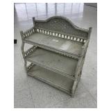 Vintage 3 Tier Wicker Shelf