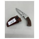 Folding Knife w/ Sheath    S&W?
