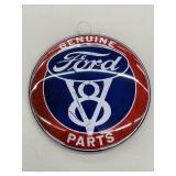FORD V8 Metal Button Style Sign