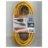 Heavy Duty 50' Extension Cord 12Ga. ; Lighted End