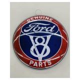 FORD V8 Metal Button Style Sign