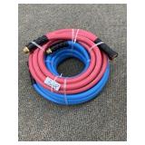 (2) Heavy Duty Rubber Non-Kink Hoses; 50' & 15'