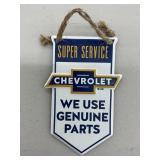 Small Metal Hanging Chevrolet Sign