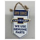 Small Metal Hanging Chevrolet Sign