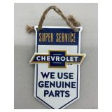 Small Metal Hanging Chevrolet Sign