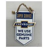 Small Metal Hanging Chevrolet Sign