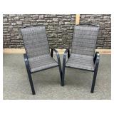 Stacking Steel Sling Patio Chairs