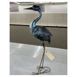 36' Metal Blue Heron Yard Art