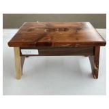Amish Made Hardwood Footstool 9'Wx14'Lx9'H