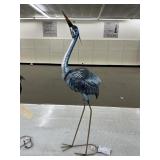 36' Metal Blue Heron Yard Art