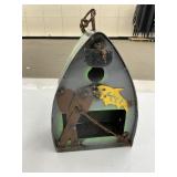 Hanging Metal Nautical Themed Birdhouse