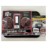 Tray Lot: Trailer Light Kit, 3 pk of Headlamps