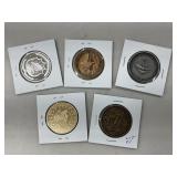 Lot of (5) Medals