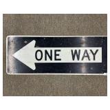 Vintage Aluminum 'One Way Sign' 18'x48'