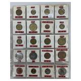 Sheet of World Coins